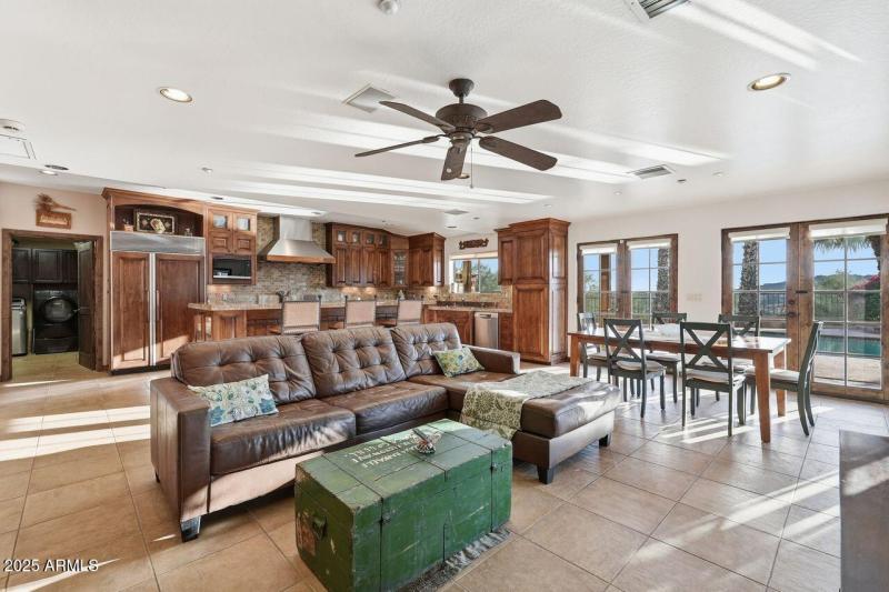 Family Room and Kitchen