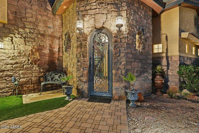 Twilight front entrance