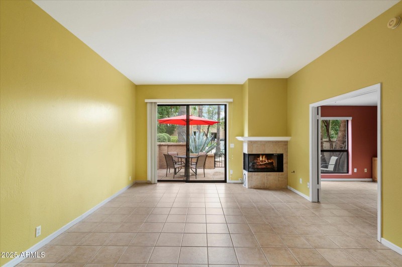 Great room toward patio