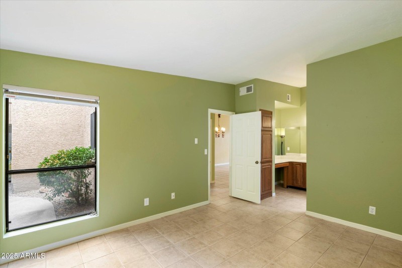 Master bedroom toward entry