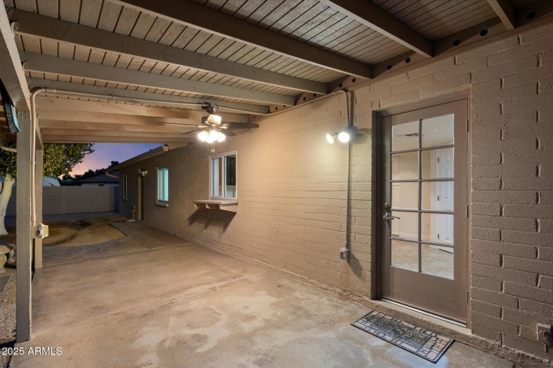 Covered Patio Space for Lounging