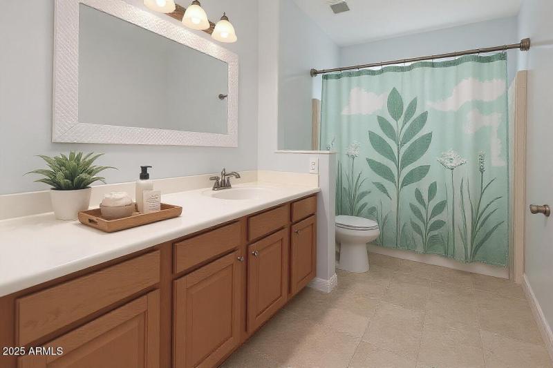 Virtually Staged Bathroom