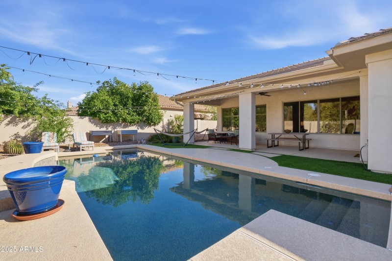 View from Pool to Patio