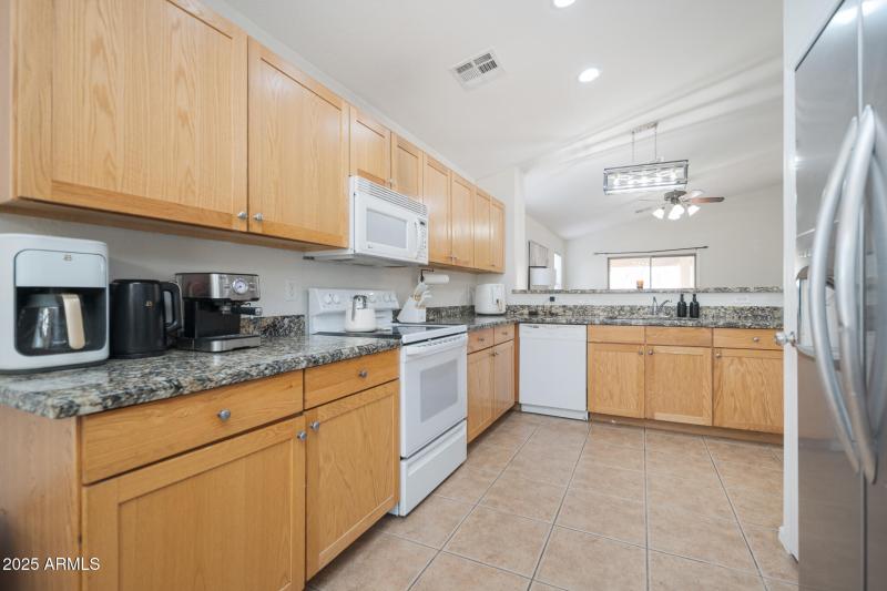 New LED can lights in kitchen