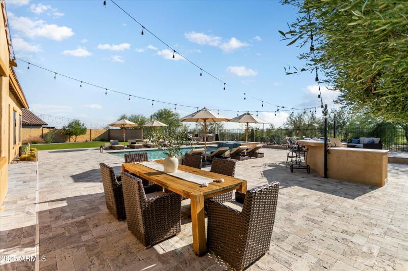 Large Travertine Patio