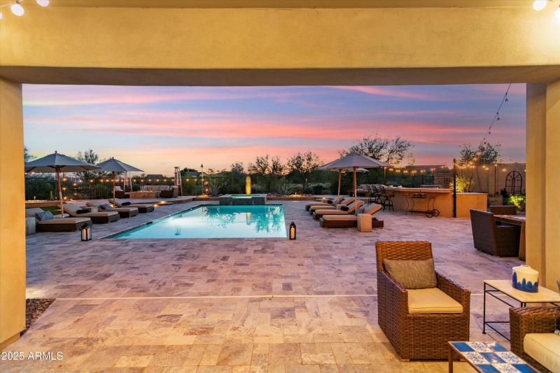 Twilight - Covered Patio