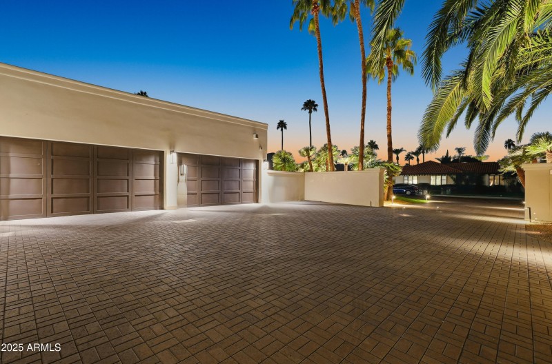 Driveway and Garage