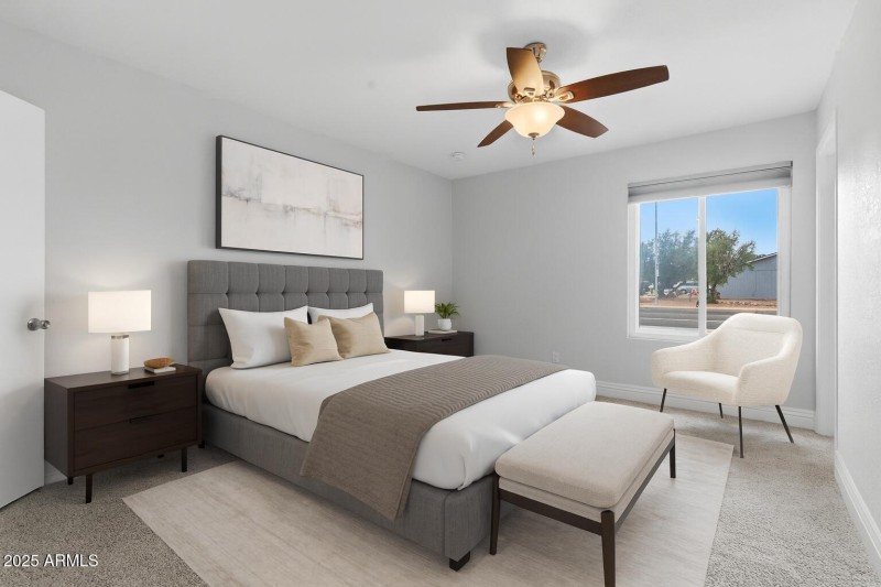 Primary Bedroom - Virtually Staged