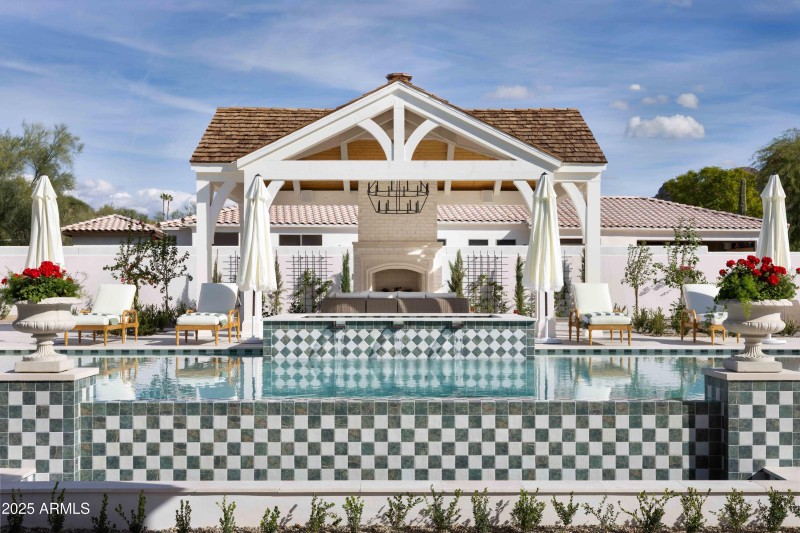 Ramada overlooking pool & spa