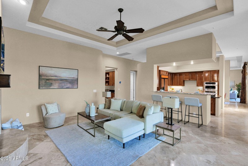 Family Room View to Kitchen