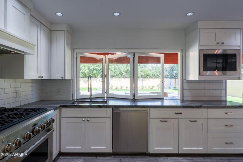 Slider widow patio counter