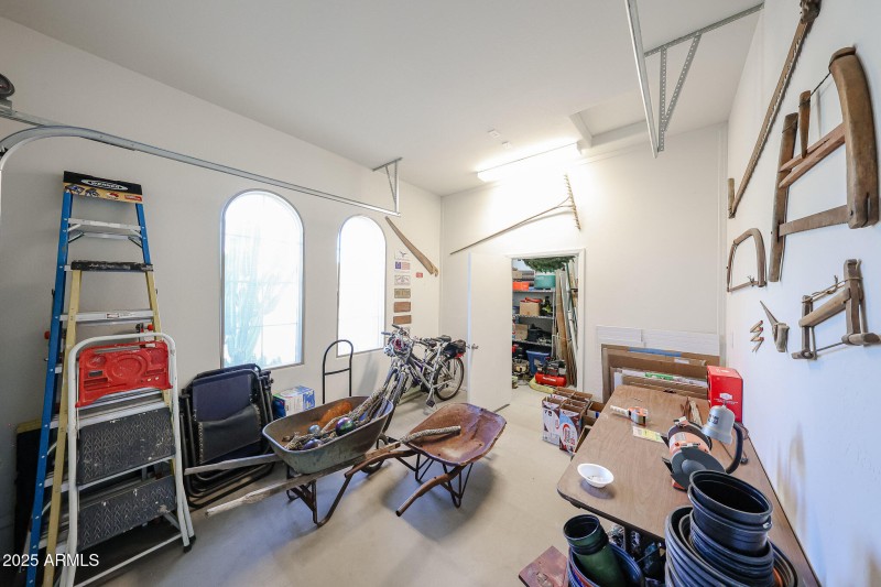 3rd Car Garage w/closet for more storage