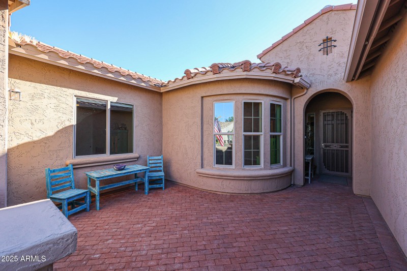 Front Pavered Courtyard