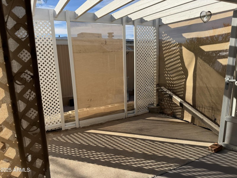 extra space off patio