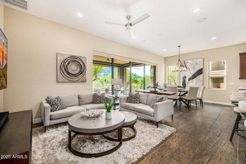 Multiple seating areas