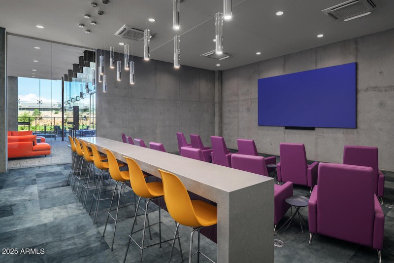 36 Amenity Theater Room From High Bar Se