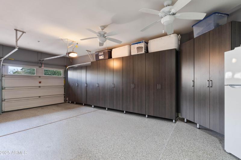 Custom cabinetry and epoxy floors