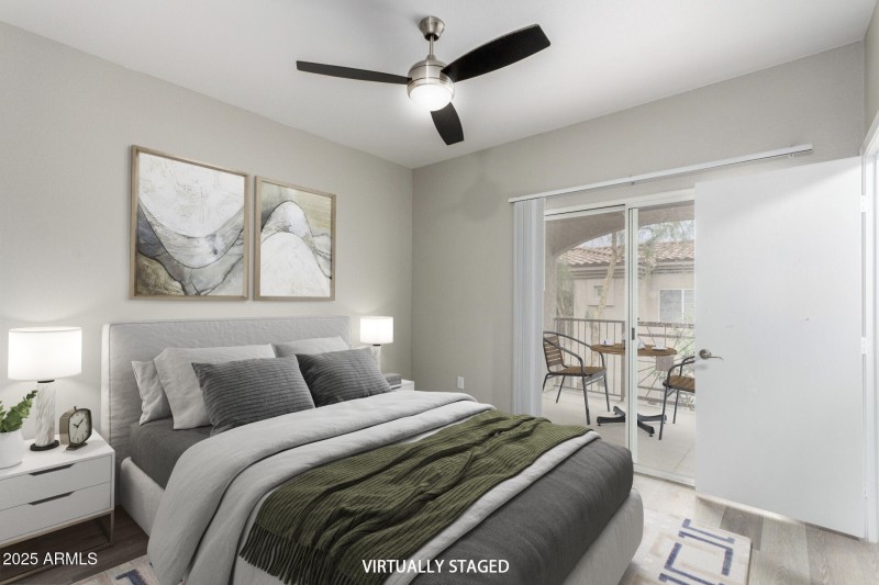 Virtually Staged Bedroom