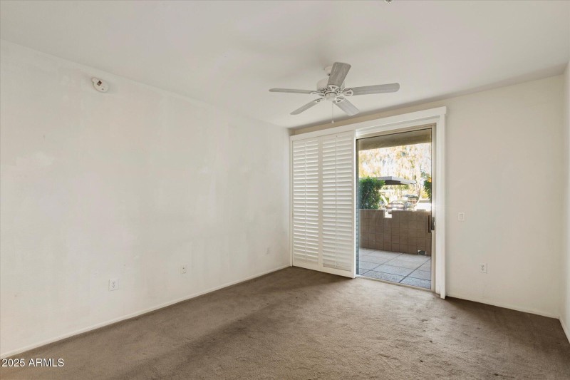 Living Room with Plantation Shutters