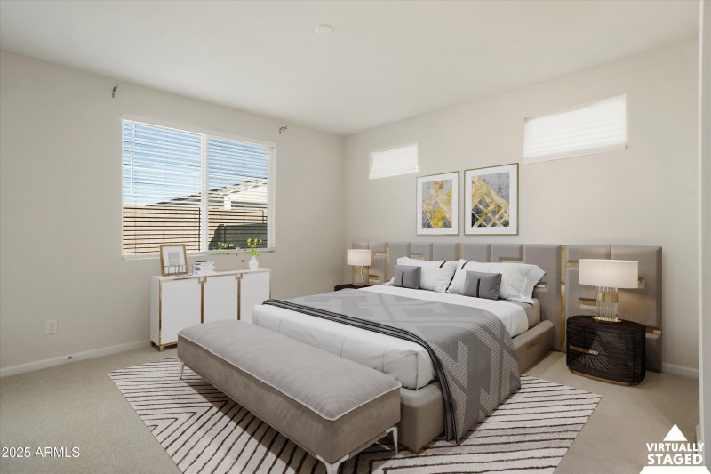 Primary Bedroom Staged