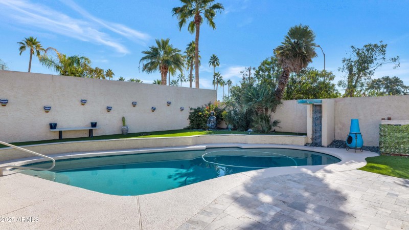 Private Pool With Water Feature