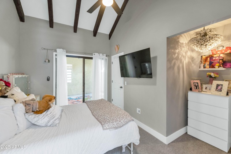 Bedroom With Patio Access