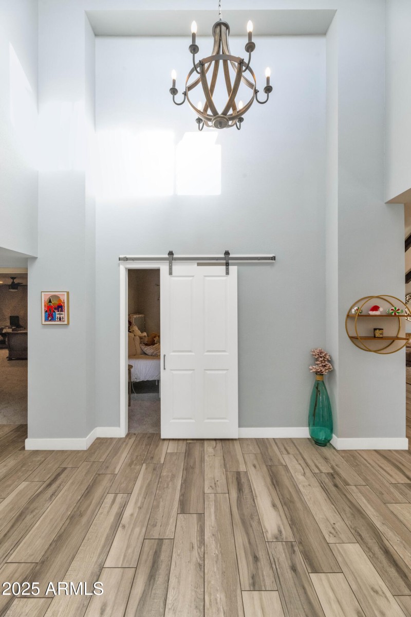 Entry With Soaring Ceilings