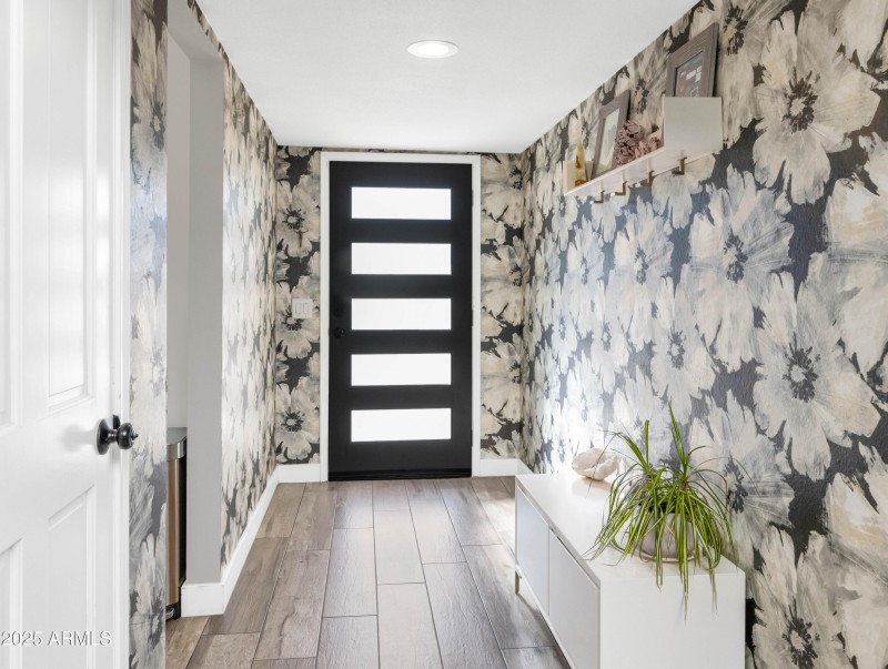 Stylish Entry With Modern Door
