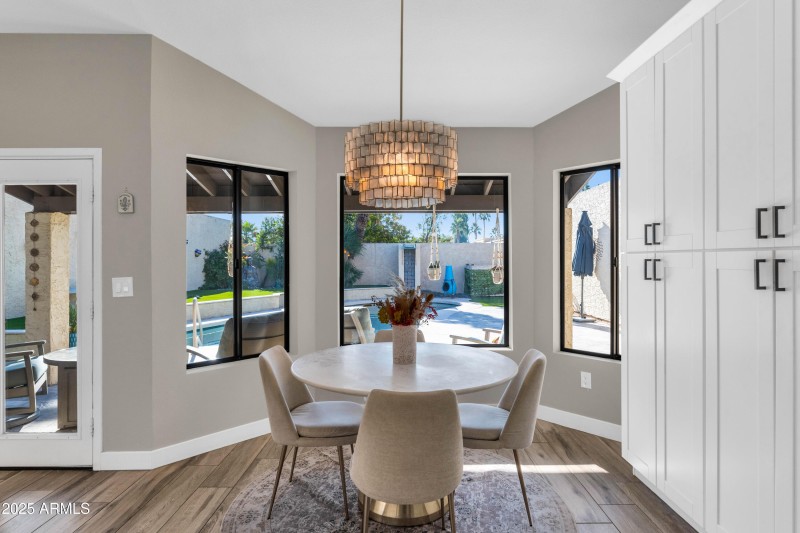 Breakfast Nook With Backyard Views