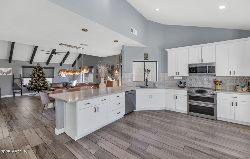 Spacious Kitchen With Large Island