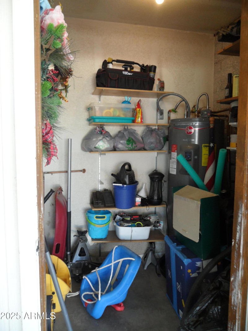 storage room off carport