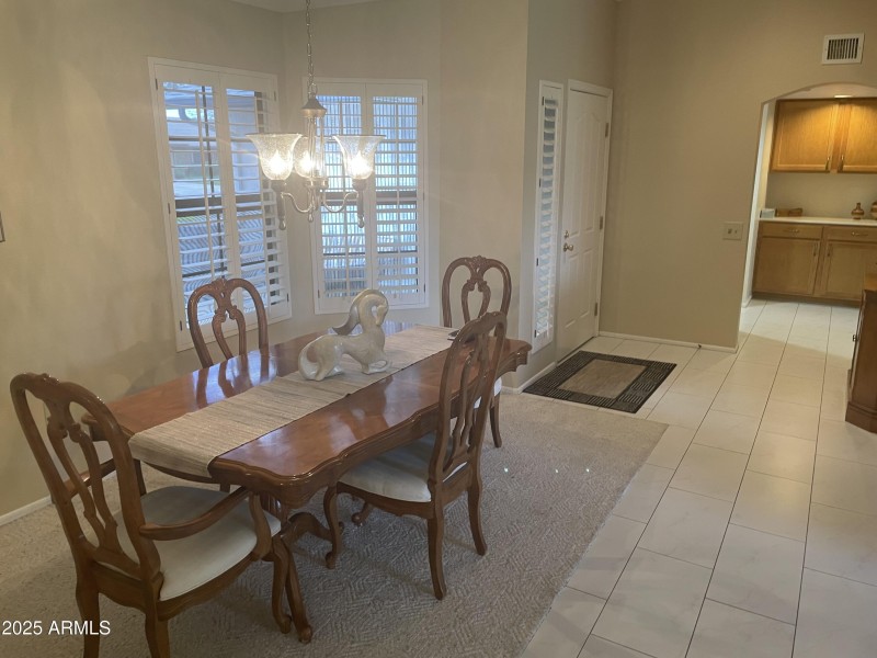 Looking to front door