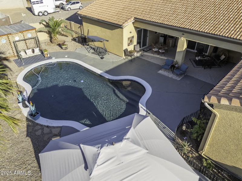 Drone Back Pool East Low