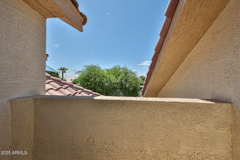 Balcony off upstairs Bedroom