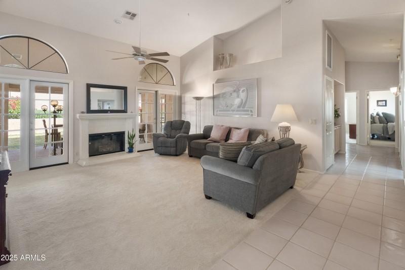 Cozy Wood burning fireplace