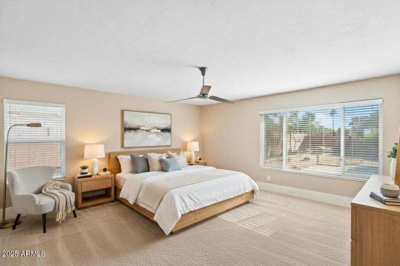 Primary Bedroom - Staged