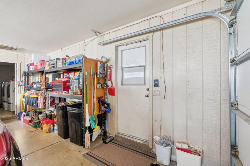 Lots of storage area & exterior exit