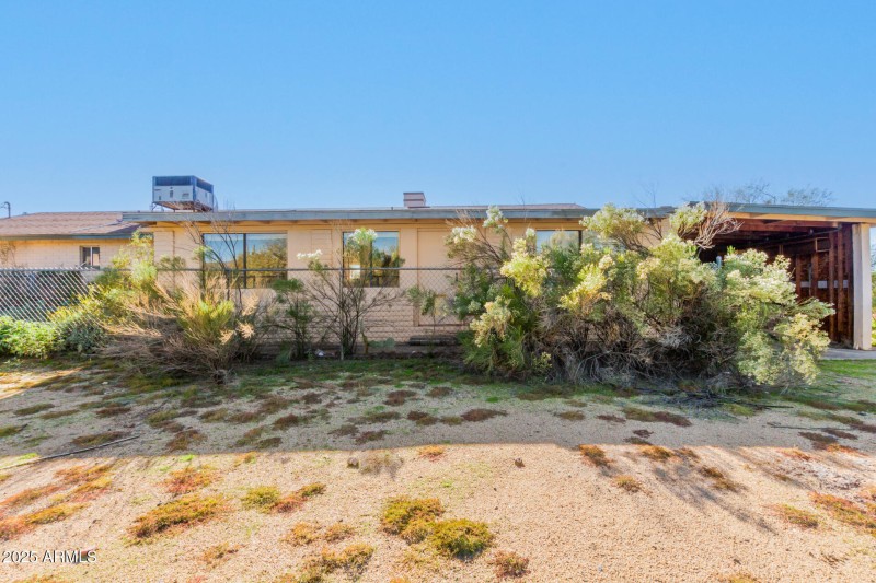 View from behind the home