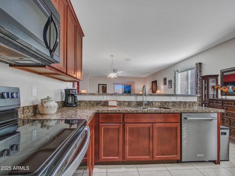 Open Kitchen With Bar Seating