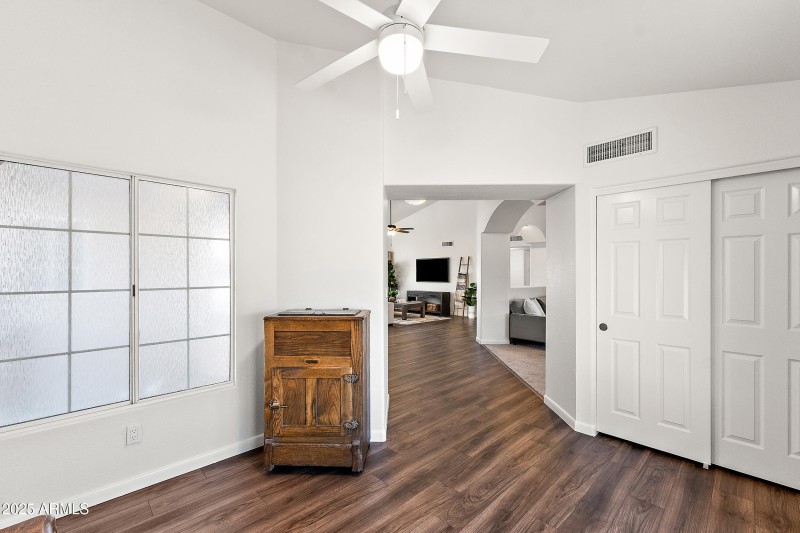 FRONT BEDROOM WITH CLOSET