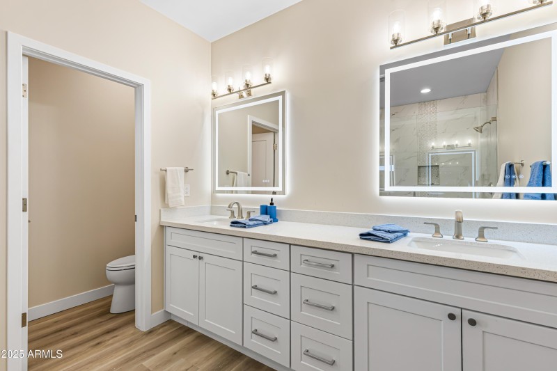 Master Bathroom double sinks