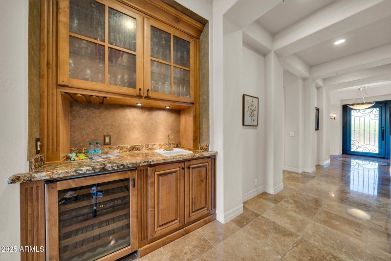 Hallway built in bar