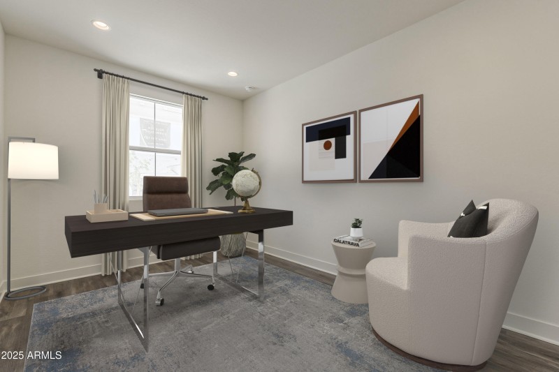 Virtually Staged Office