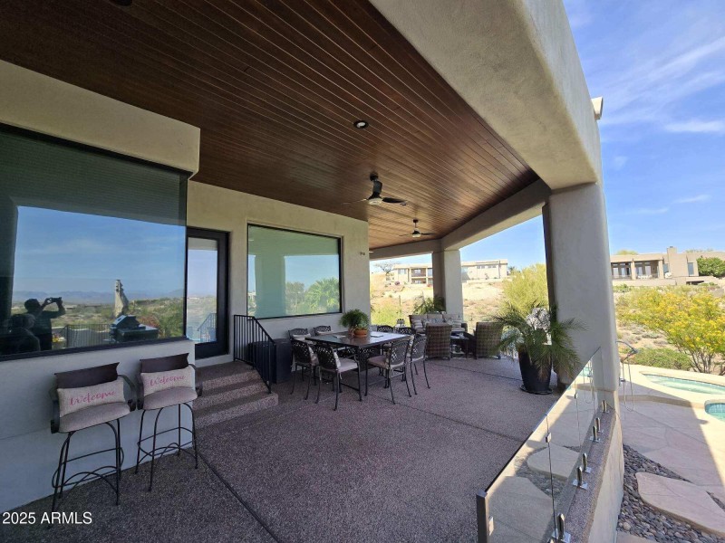 Tongue and groove wood ceiling