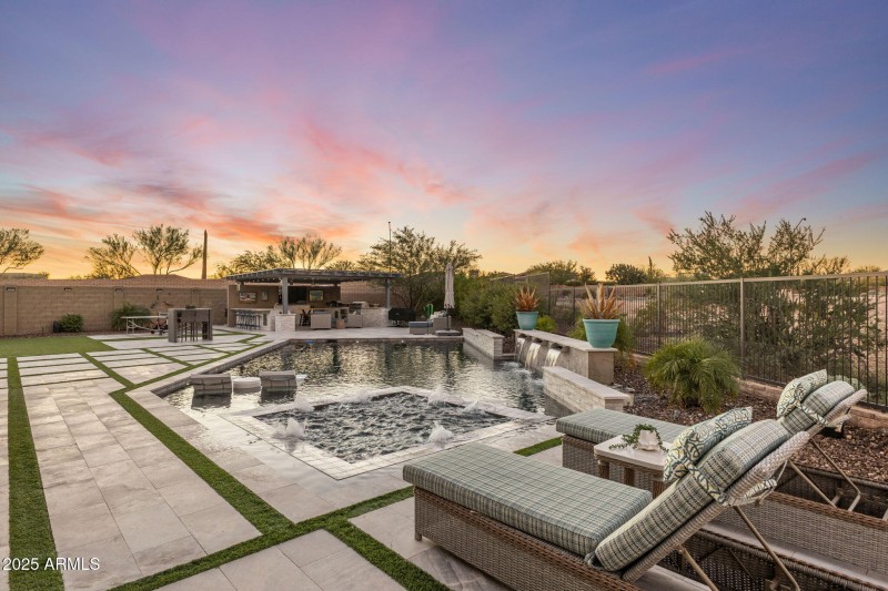 Twilight with sunset