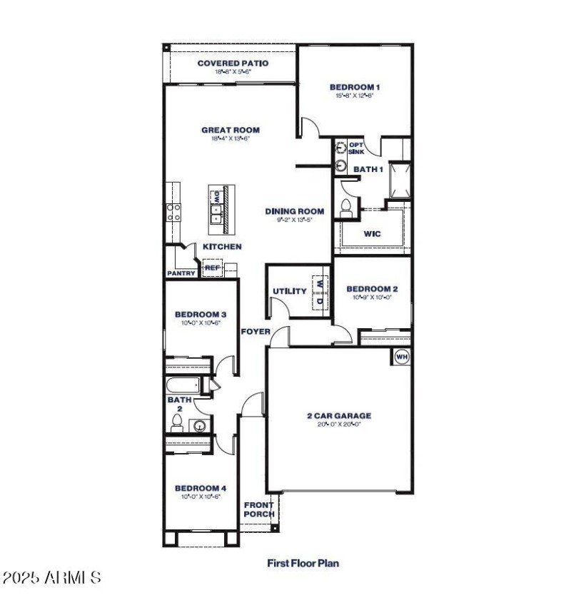 Easton Floor Plan for MLS