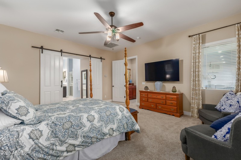Barn Door Bath Entry