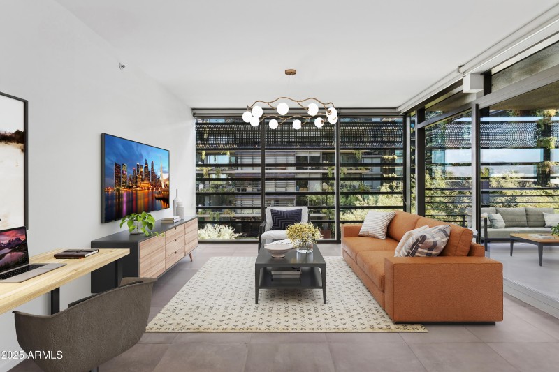 Expansive Living Area - Virtually Staged