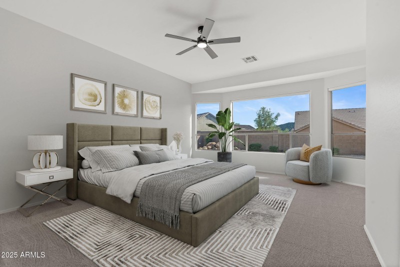 Primary Bedroom - Virtually Staged