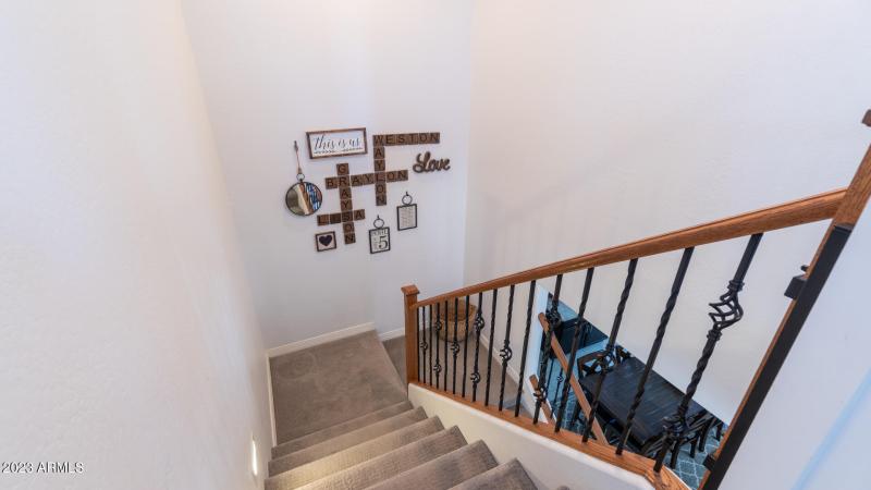 42 View from loft looking down to stair